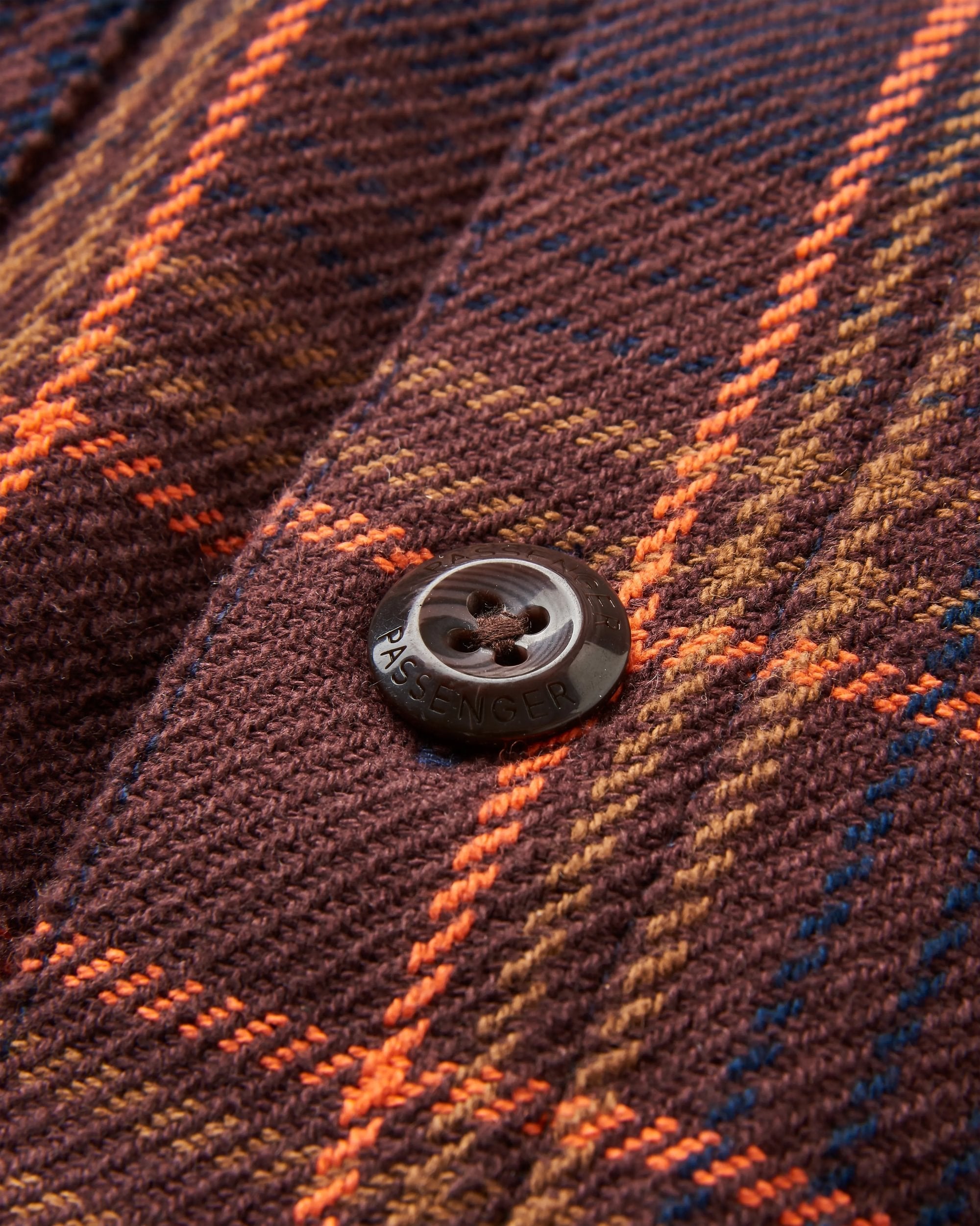 Island Twill Shirt - Rich Navy/Espresso Check