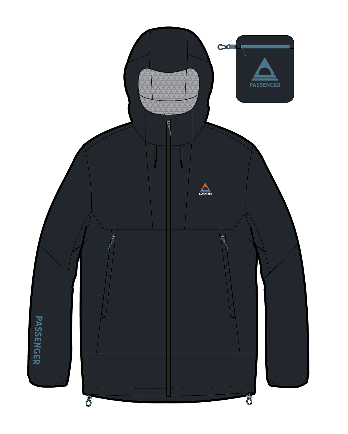 Trailscape Light Men's Recycled Waterproof Jacket - Black