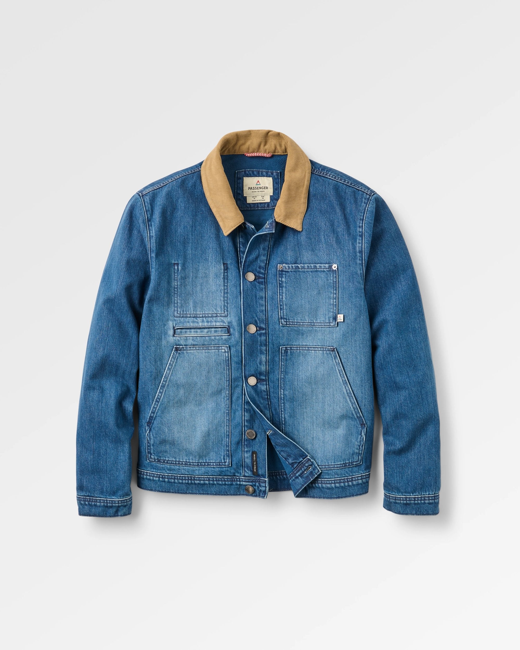 Vantage Lined Denim Jacket - Mid Wash Denim